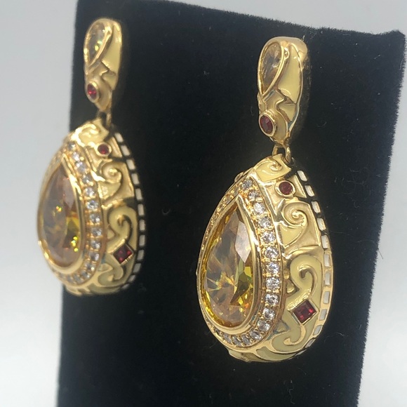 Lauren G Adams 18kt plated teardrop earrings - Picture 13 of 16